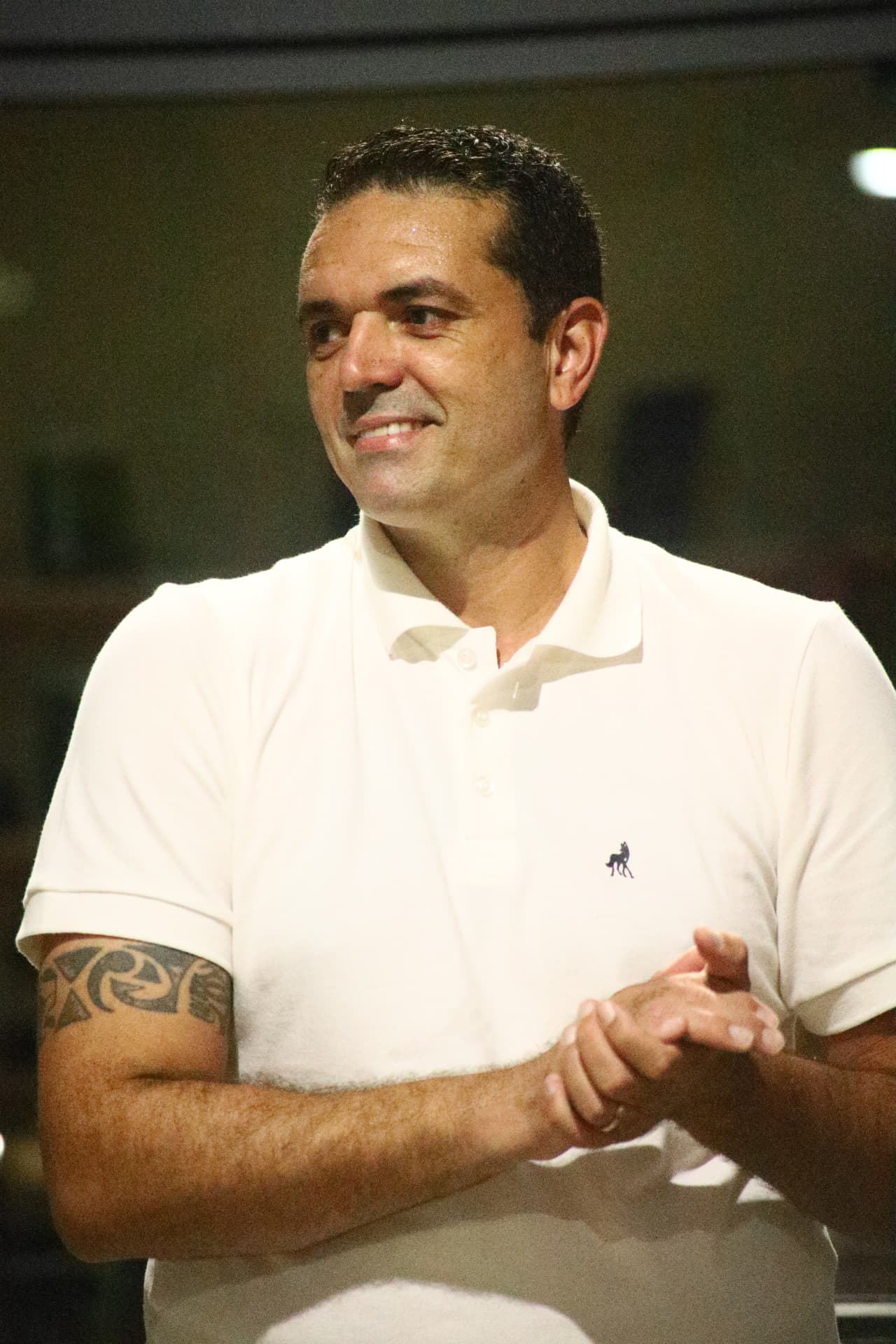 Douglas Campos durante encontro de formação de lideranças